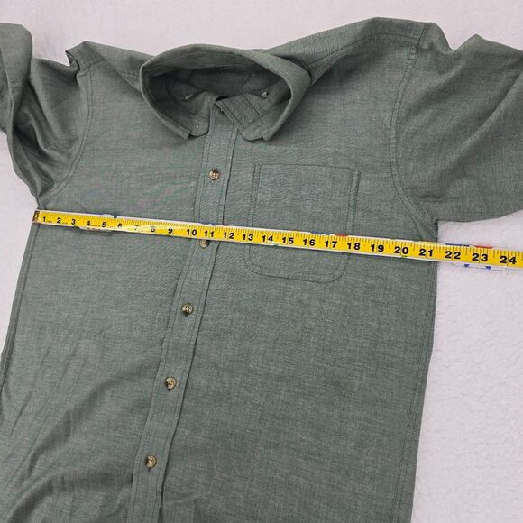 L.L. Bean Slim Fit‎ Mens Shirt Long Sleeve Size Small Regular Color Green - Picture 14 of 16